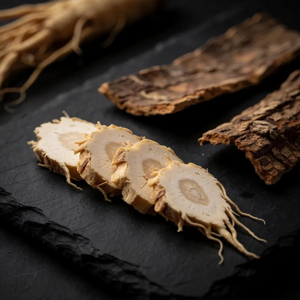 Botanical root specimens for vitality supplements